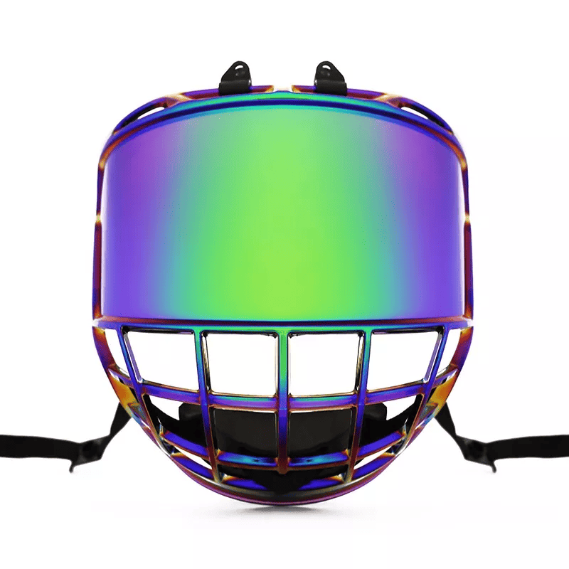 Anti-Fog Chrome சீனியர் ஐஸ் ஹாக்கி கேஜ் பப்பில் விசர்